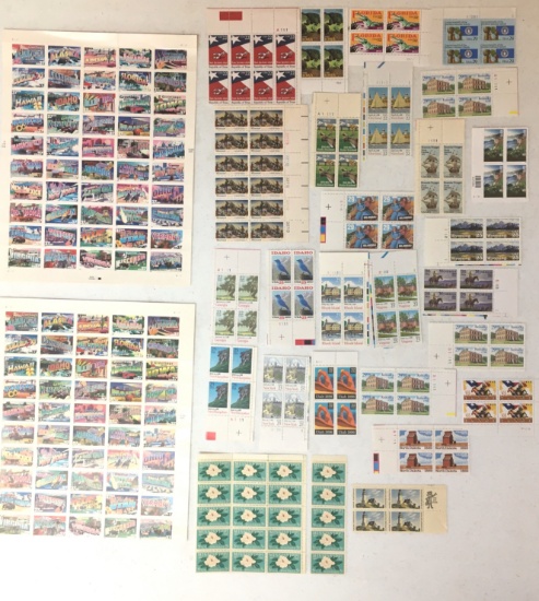 Sheets & Corners Of States Of The United States Of America USPS Stamps
