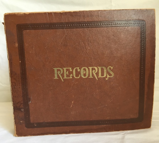 Vintage 45 Record Album With 11 45 Records