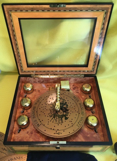 Grand Bell Symphonium Wooden Music Box
