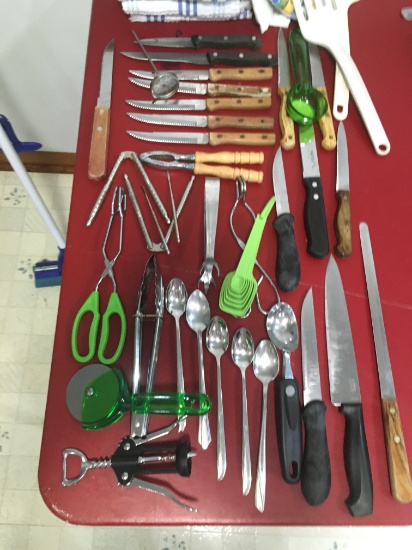Kitchen Knives And Utensils