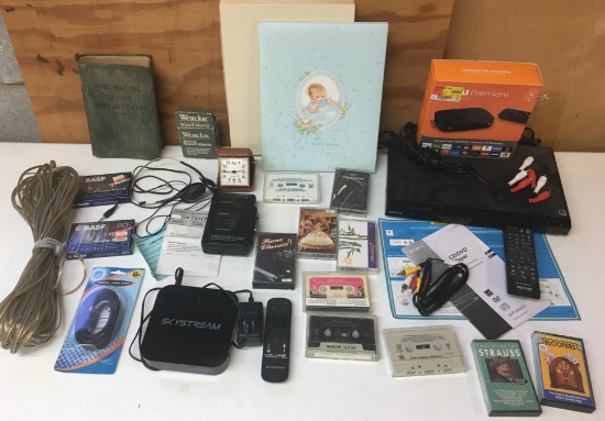 Music, Electronics, Books, Blank Tapes, Sony Walkman, Westclox, Sony Cd/dvd Player & More