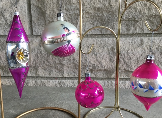 Vintage Christmas Glass Ornaments
