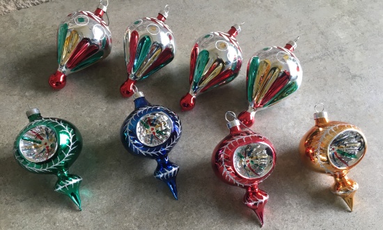 Christmas Glass Ornaments Made In The Vintage Style