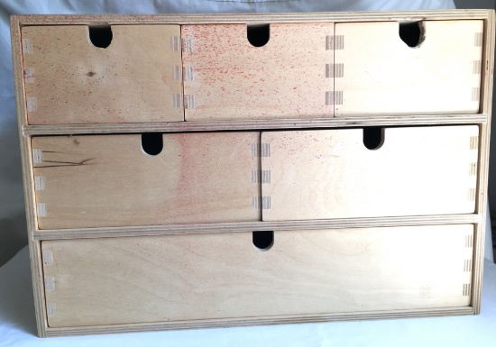 Handcrafted Wooden Storage Box With Drawers. Ready To Stain Or Paint