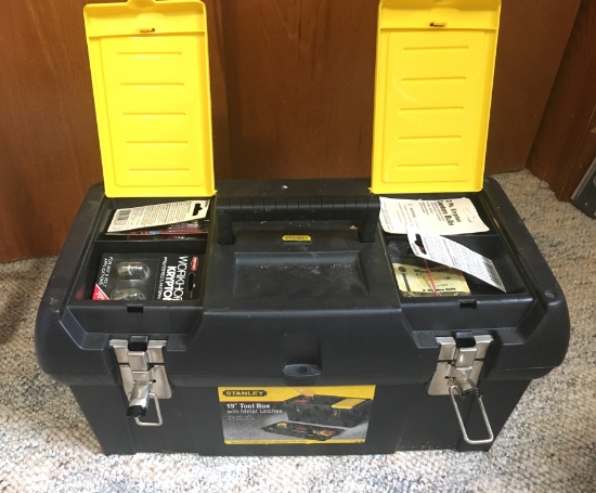 New Stanley Tool Box Loaded With Electrical Electrician Needs