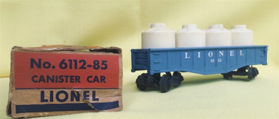 Lionel No. 6112-85 Canister Car With 4 Canisters