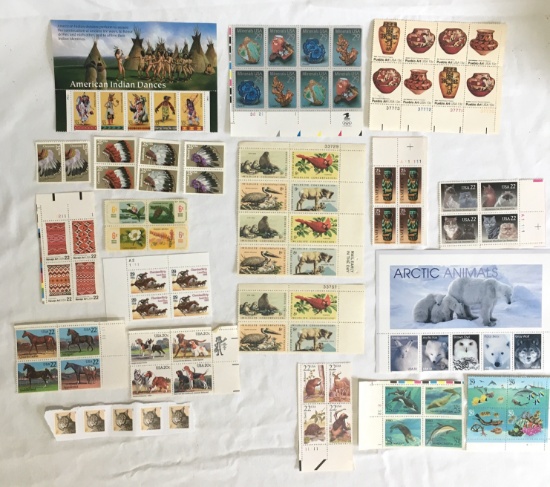 Native Americans, Birds, Pottery, Animals And More Usps Stamps