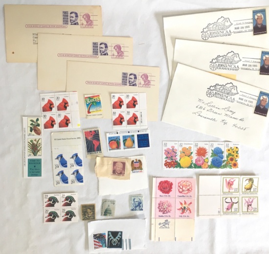 Stamp Corners, First Issue Post Cards USPS Stamps