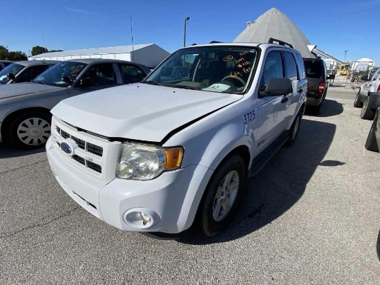 2009  FORD   ESCAPE, Color- WHITE ,  Unit# 3725