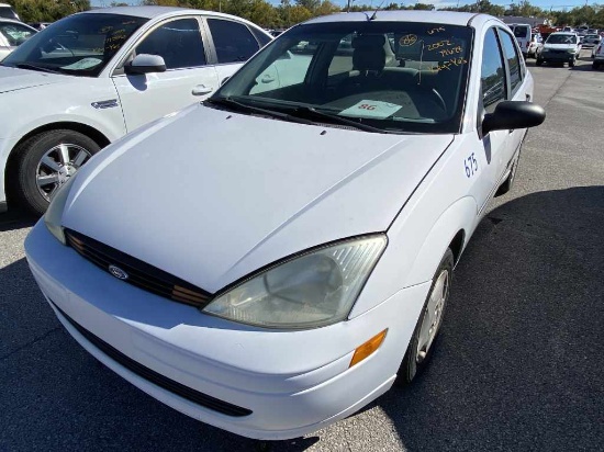 2002  FORD  FOCUS, Color- WHITE ,  Unit# 675