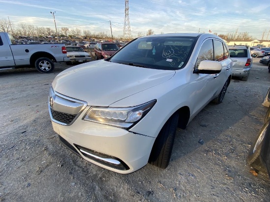 2016 Acura MDX Tow# 111525