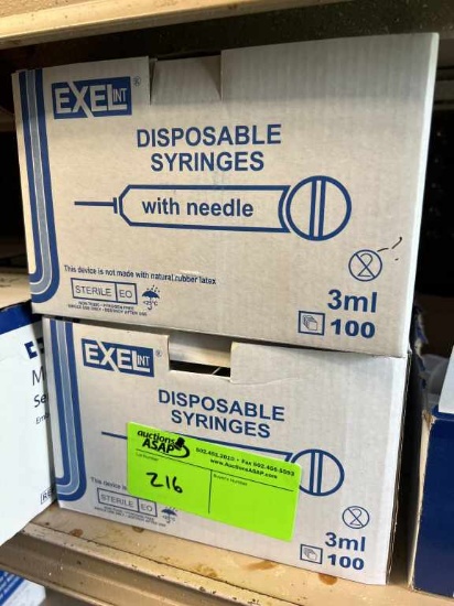 2 Boxes 3ml Syringe w/Needle