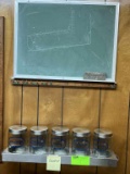 Glass Jars w/Stand Doctors Office Bandage & ChalkB