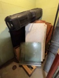 Contents of Corner, Golf Club Hard Case, Tiles &