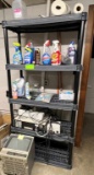 Shelf & Contents, Cleaning Chemicals & Vintage Eq