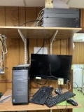 3 Computers, Flat Panel Monitor and Keyboards
