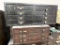 2 Metal Watch Crystal Cabinets with Crystals