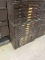 3 Metal Watch Crystal Cabinets with Crystals