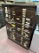 Mahogany 3 Section Watch Parts Cabinet