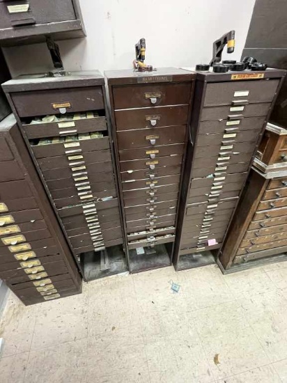 3 G-S Flexo Watch Crystal Cabinets with Crystals
