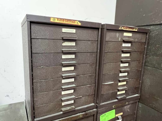 2 G-S Flexo Watch Crystal Cabinets with Crystals