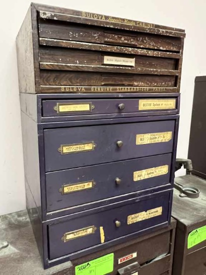 2 Small Watch Crystal Cabinets