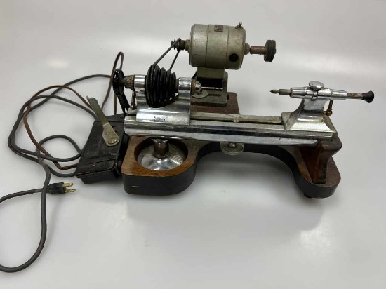Peerless Watch Lathe with Foot Pedal