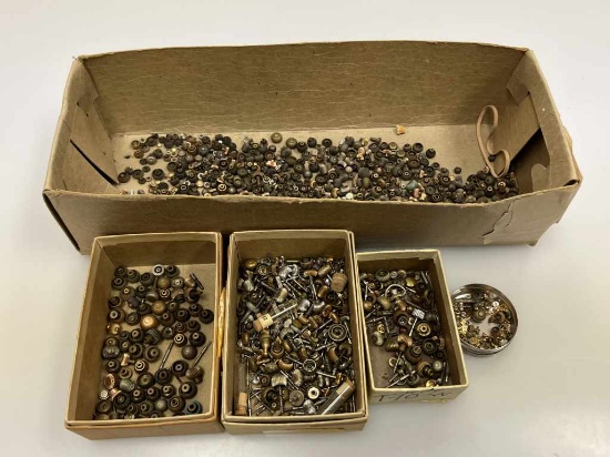 Assorted New and Used Pocketwatch Crowns