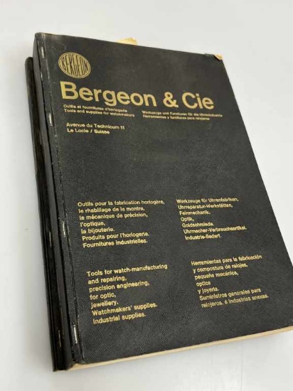 Bergeon Tooling Catalog Vol 1 and 2