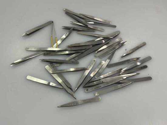 Assorted WatchMakers Tweezers, Bergeon Peer Swiss