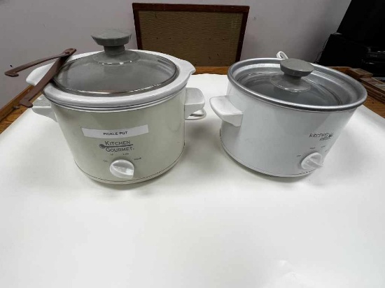 2 Small Pickle Pots