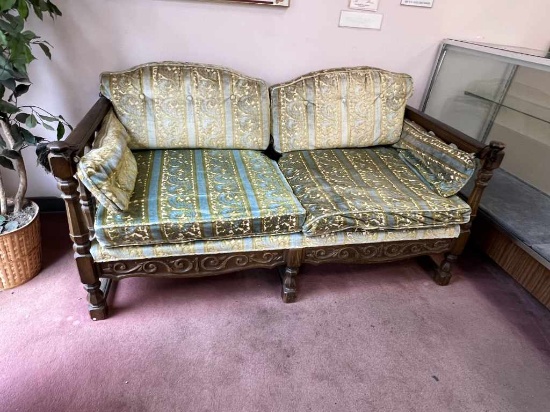 Ornate Mid-Century Modern Sofa