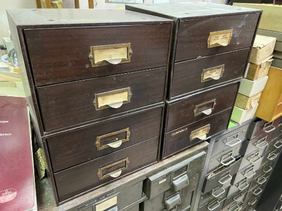 Metal 2 Drawer Watch Crystal Cabinets (4)