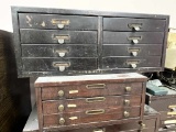 2 Metal Watch Crystal Cabinets with Crystals