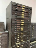 3 Metal Watch Crystal Cabinets with Crystals