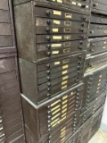 3 Metal Watch Crystal Cabinets with Crystals