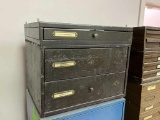 2 Metal Watch Parts Cabinets