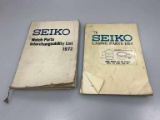 Vintage Seiko Watch Parts Catalogs