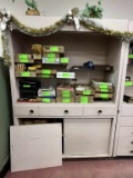 Large Wooden Display Cabinet with Drawers