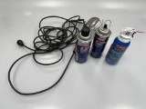 Contact Cleaner, Duster and Trouble Light