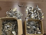 2 Boxes of Assorted Wrist Watch Cases and Parts