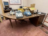 Mid Century Desk, Chair and Back Bar