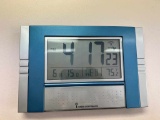 Radio Controlled Wall Clock, Temp & Date