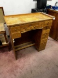 Oak Watchmakers Desk with Drawers