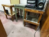 3 Small Wooden Work Tables
