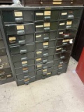 27 Drawer Watch Crystal Cabinet with Crystals