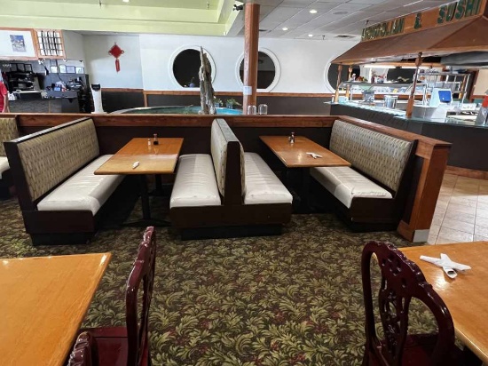 2 Booth Sections with 6 Top Tables