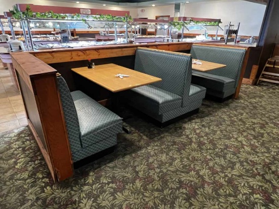 2 Booth Sections with 4 Top Tables