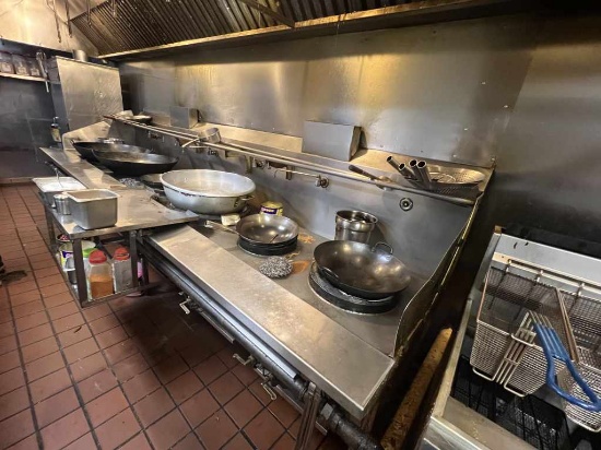 6 Chamber Gas Wok Range