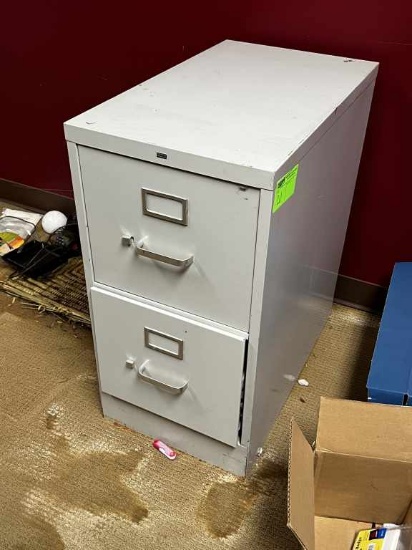 Hon 2 Drawer Metal File Cabinet